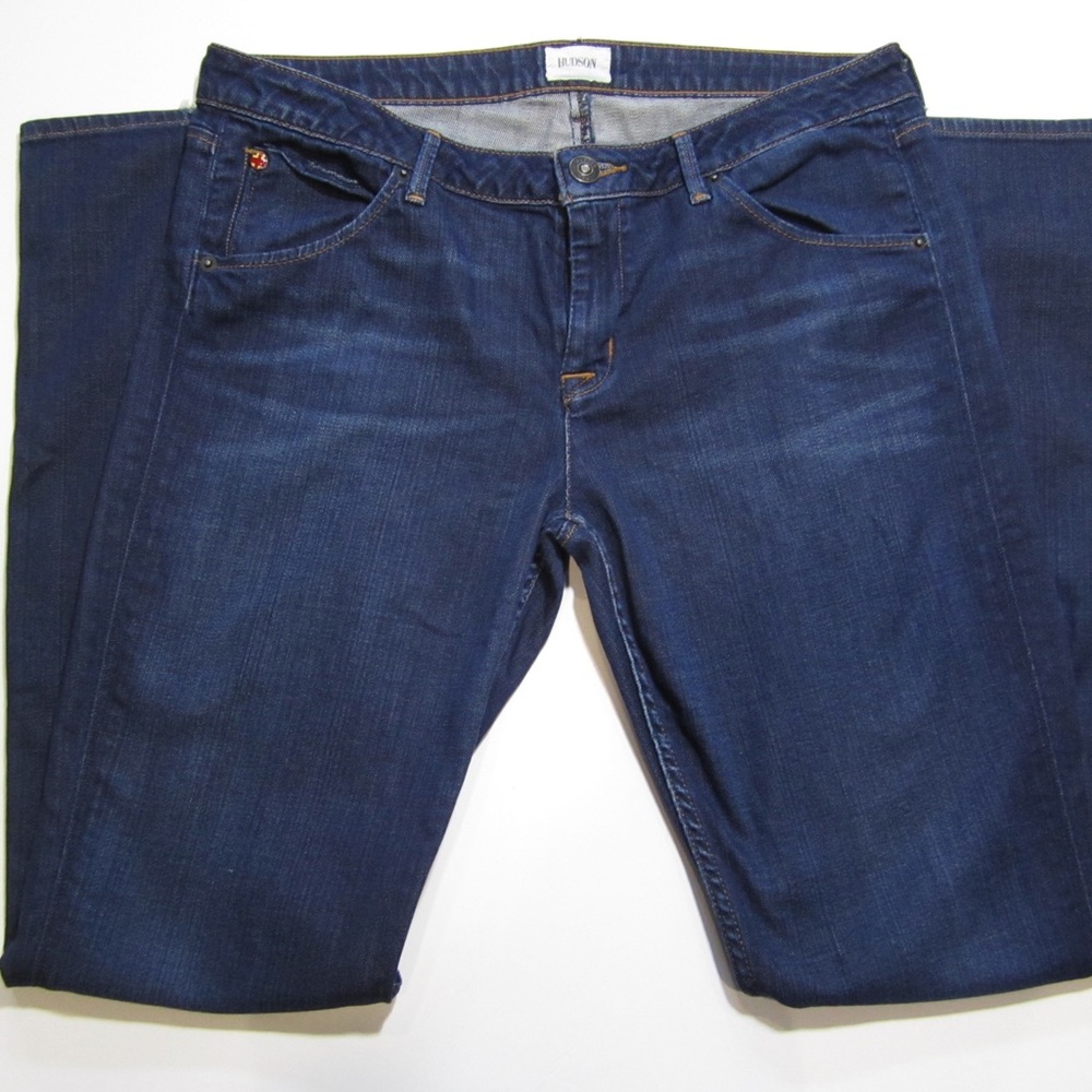 Hudson Carly Flap Straight Jeans Sz 32 - Picture 4 of 7
